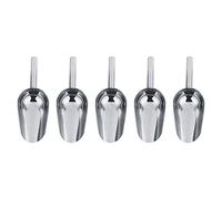 Cuillère à glace 5 pièces, cuillère à glace en acier inoxydable, cuillère à maïs soufflé, cuillère à glace, cuillère à glace sèche(Mèche)