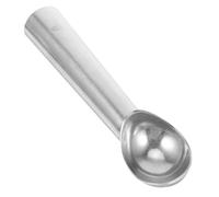 Cuillère à Glace Boule en Aluminium, pour Fruits et Pastèque, Argenté | Compacte et Portable, Nettoyage Facile, Usage la Cuisine et Voyage, Forme Ronde pour Sorbet, Dessert