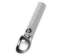 Cuillère à glace chauffante avec écran LED, cuillère électrique rechargeable par USB pour desserts durs, chauffage rapide à 70 °C, serveur en métal étanche pour personnes âgées et enfants (gris)