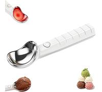 cuillere a glace chauffante,Ice Cream Scoop Heated,Electric Ice Cream Scoop-Heated Automatic Scooper,Ergonomic Grip,Portable Warm Release Design, Smooth Scoop Tool For Frozens Desserts Kitchen(A)