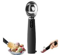 Cuillère à glace chauffante rechargeable, cuillère électrique avec affichage LED, indice d'étanchéité Ipx7, chauffe jusqu'à 160 °F, ramasse sans effort la crème glacée dure