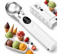 Cuillère à Glace Chauffante Rechargeable, Électrique avec Affichage LED, 3 Niveaux, IP67 Étanche, Chauffe à 70°C, Cuillère à Glace Boule Chauffante, Ice Cream Scoop pour Glace Dure