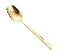 Cuillère à glace, cuillères à café, cuillères à yaourt en acier inoxydable, outil d'agitation de cappuccino, résistant à la chaleur longue poignée pelle pour mélanger le café, le thé et le chocolat