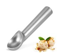 Cuillere a glace,Cuillères à Glace 4cm,Cuillere a glaces Professionnelle en Aluminium,Antigel portionneuse à glacess, pour Glaces, pâte à Biscuits(argent)