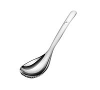 Cuillère à Glace Dentelée Acier Inoxydable, Pelle à Crème Glacée Manche Large Anti-dérapant, Cuillère Dessert Résistant, pour Sorbet, Gâteau et Boisson Fraîche, Smoothies