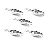 Cuillère à glace en acier inoxydable 5 oz 5 pièces pour les grains de café farine alimentaire servant la pelle petite, pelle à farine