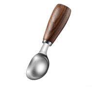 Cuillère à glace en acier inoxydable avec poignée confortable, adaptée pour les boules de melon et diverses applications de dessert à la maison (bois de noyer)
