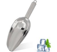 Cuillère à glace en acier inoxydable, cuillère à glace seau à glace cuillère à café en grains de café cuillère à sucre pour mariage de bar, 8/12/18 oz(8oz)