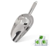 Cuillère à glace en acier inoxydable, cuillère à glace seau à glace cuillère à café en grains de café cuillère à sucre pour mariage de bar, 8/12/18 oz(12oz)