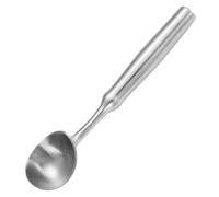 Cuillère à glace en acier inoxydable de qualité supérieure - Passe au lave-vaisselle - Seau à glaçons avec poignée ergonomique - Modèle monobloc - Pour gélato, pâte à biscuits, sorbets, amandes (B)