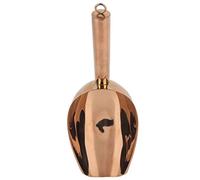 Cuillère à glace en acier inoxydable en forme de U, seau à glace robuste de qualité alimentaire pour la maison, l'hôtel et le Restaurant (Or Rose)