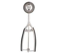 Cuillère à glace en acier inoxydable, outil de cuisine professionnel, poignée ergonomique à ressort pour ramasser sans effort, boule à melon polyvalente et cuillère à biscuits (50mm)