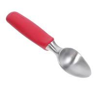 Cuillère à Glace en Acier Inoxydable Rouge pour Dessert et Melon | Prise Ergonomique, Nettoyage Facile, Poignée Confortable, Usage Buffet -service, Pâtisserie, Service Professionnel