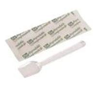 Cuillère à glace en bioplastique enveloppée - lot de 8 000 - sdg - pla bioplastique cristallisé 99,2x19,5xmm