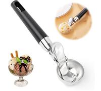 Cuillère à Glace - Noname - Portionneur en Acier Inoxydable - Éjecteur Pratique - Poignée Ergonomique - Noir