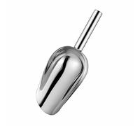 Cuillère à Glace Pelle en Acier Inoxydable, Ice Scoop Alimentaire Pelle À Glaçon Cuillère à Glace en Métal pour Machine à Glaçons pour Bonbons Cuisine Bar Fête Mariage Nourriture pour Chien