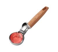 Cuillère à glace stable - En acier inoxydable - Pour la cuisson des biscuits - Avec mécanisme de déclenchement - Passe au lave-vaisselle - Ustensile de cuisine comme moule à boules de fruits pour