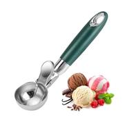 Cuillère à Glace - wj - 20x5x2.7cm - Acier Inoxydable - Ergonomique - Éjecteur Antiadhésif