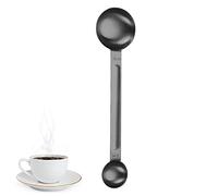 Cuillère à grains de café - Cuillères à mesurer en acier inoxydable avec double tête, cuillère à café moulu, cuillère à café robuste pour café, thé, sucre, poudre, cuisson, thé, soupe, cuisine