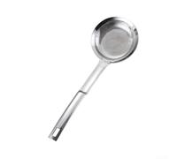 Cuillère à huile à mailles fines, pour machines à lait de soja, pour tâches de cuisine, écrémage sédiments, argent (A-L)