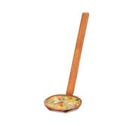 Cuillère à japonaise en bois 22 x 7 cm, cuillère à soupe à long manche pour servir du, de la soupe et du bouillon, adaptée pour l'hôtel, le restaurant, la cuisine, durable et élégante