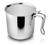 CUILLÈRE À LAIT INDUCTIVE CUISINE AVEC COUVERCLE CUILLÈRE SAUCURE EN ACIER INOXYDABLE 0,6 l