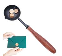 Cuillère à - Laiton et bois | Cuillère antiadhésive avec manche long, moyen ou petit, facile à utiliser et à nettoyer | à sceller pour à fondre et à sceller