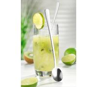 Cuillère à manche long 'Sylvia', en acier inoxydable