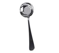 Cuillère à manger en acier inoxydable avec bol rond et long manche pour servir le riz, cuillère à soupe et usage quotidien à la maison Cuillère de service de riz Table à soupe Bol rond à long manche à