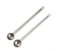 Cuillère à mélanger à long manche en acier inoxydable avec échelle graduée visible pour une mesure précise et une prise de café, de farine et d'assaisonnement (25 ml)