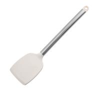 Cuillère à mélanger avec manche en acier inoxydable, résistante aux rayures et antiadhésive, ustensile de cuisine sûr pour cuisiner, pâtisser, servir et mélanger.