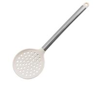 Cuillère à mélanger avec manche en acier inoxydable, résistante aux rayures et antiadhésive, ustensile de cuisine sûr pour cuisiner, pâtisser, servir et mélanger.