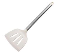 Cuillère à mélanger avec manche en acier inoxydable, résistante aux rayures et antiadhésive, ustensile de cuisine sûr pour cuisiner, pâtisser, servir et mélanger.