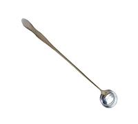 Cuillère à mélanger en acier inoxydable à long manche pour bougies, savons, cocktails - 250 mm