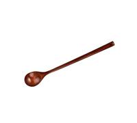 Cuillère à mélanger extra longue en bois résistant à la chaleur pour soupe, café, sauce, mélange ergonomique, pot à outils de cuisine, cuillère à mélanger