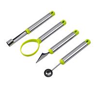 Cuillère à Melon, Baller Scoop Set avec Acier Inoxydable, Fruits Remover Cutter Pastèque Couteaux À Découper pour Dig Pulp Separator Fruit Slicer aodom