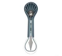 Cuillère à melon double face en acier inoxydable passe au lave-vaisselle | 6 outils en un, précis pour boules et cubes, idéal pour les salades de fruits, acier inoxydable durable