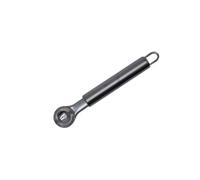 Fackelmann 670456 Cuillère à melon inox, cuillère parisienne, cuillère pour petites sphères, Acier inoxydable, Argenté, 16,5 x 3,1 x 1,8 cm