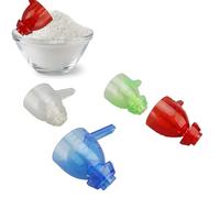 Cuillère à mesure qui fuit, 4pcs en entonnoir fuite cuillère multipurpose épreuve des déversements de fuite de fuite à une seule mesure pour la cuisine pour la cuisine