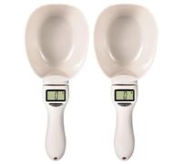 Cuillère à Mesurer électronique, 1/2 Pcs Balance Numérique Détachable pour Chien, Précision 800g/1g, Cuillère Doseuse pour Aliments Animaux de Compagnie, Céréales, Lait, Céréales Mélangées