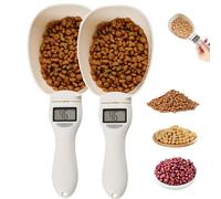 Cuillère à mesurer électronique avec conversion, cuillères à mesurer numériques de haute précision avec écran LCD, pour gadgets de cuisine, repas quotidiens et aliments pour animaux de compagnie 2pcs