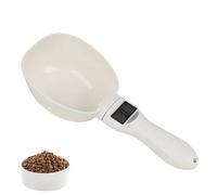 Cuillère à mesurer électronique - Haute précision - 800 g/0,1 g - Pelle de mesure de nourriture pour animaux de compagnie avec affichage LED - Tasse de pesée précise avec poignée amovible pour la
