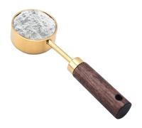 Cuillère à mesurer en acier inoxydable avec poignée en bois Acacia, 15 ml, à grammaire, outils de thé à lait, poudre de café ménage