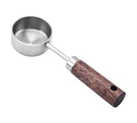 Cuillère à mesurer - Louche à café, cuillères à café en acier inoxydable plaqué or | Louche à mesurer antique cuillère à soupe en bois, cuillère à soupe de café marc de lait en poudre, cuillère rétro