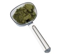 Cuillère à mesurer pour farine, riz - Cuillère à glace multifonction - Avec clip en acier inoxydable - Pelle à glace avec long manche pour aliments pour animaux, céréales, bonbons