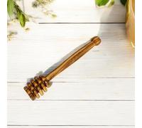 Cuillère à miel en bois d'olivier fabriquée à la main, design rustique, durable, différentes longueurs, pour miel et confiture (10 cm)
