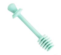 Cuillère à miel en plastique robuste avec rainures de précision pour améliorer le débit et réduire la traînée lors du mélange d'ingrédients culinaires épais (bleu sarcelle)