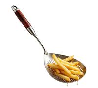 Cuillère à mousser et passoire - 42,19 cm - En acier inoxydable résistant à la chaleur - Cuillère à mousser pour la cuisine - Pour frites, pâtes, bouillons, Wan Tan, Hot Pot, cuisine, camping