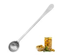 Cuillère à olive avec trou de drainage, cuillère à cornichons en acier inoxydable, cuillère à fente, cuillères de cuisine, outils de service pour olive, cornichon, oignon, cerise (taille : 17 × 3,2 ×