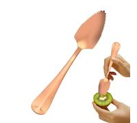 Cuillère à pamplemousse avec dents - Cuillère à dessert en acier inoxydable - Cuillère à fruits - Cuillère à fruits avec bord dentelé - Pour kiwi, pommes, pamplemousses